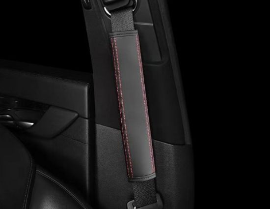Picture of Car seat belt shoulder protector genuine cowhide car