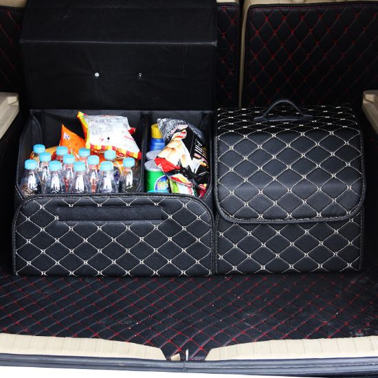 Picture of Rear trunk storage box, leather folding storage box